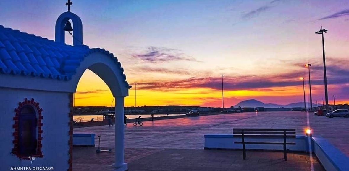 Ηλιοβασίλεμα στην Κυλλήνη Ηλείας